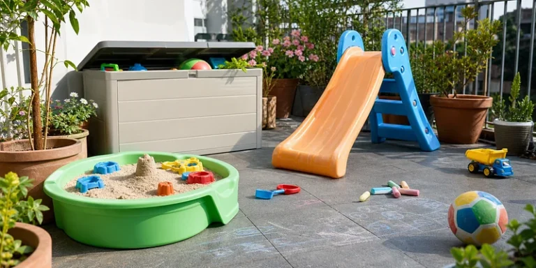 Buitenspeelgoed voor kleine tuin of balkon