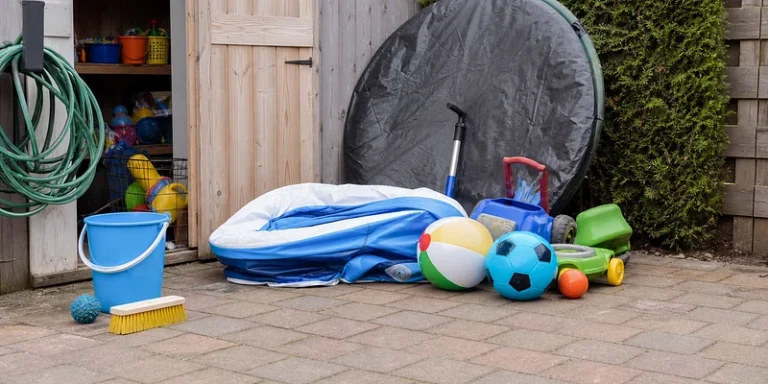 Buitenspeelgoed winterklaar opbergen
