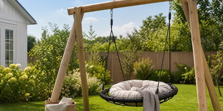 Nestschommel voor de tuin