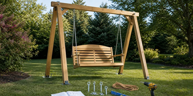 Schommel verankeren en monteren