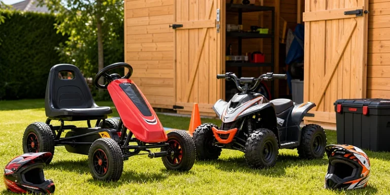 Skelter of elektrische kinderquad