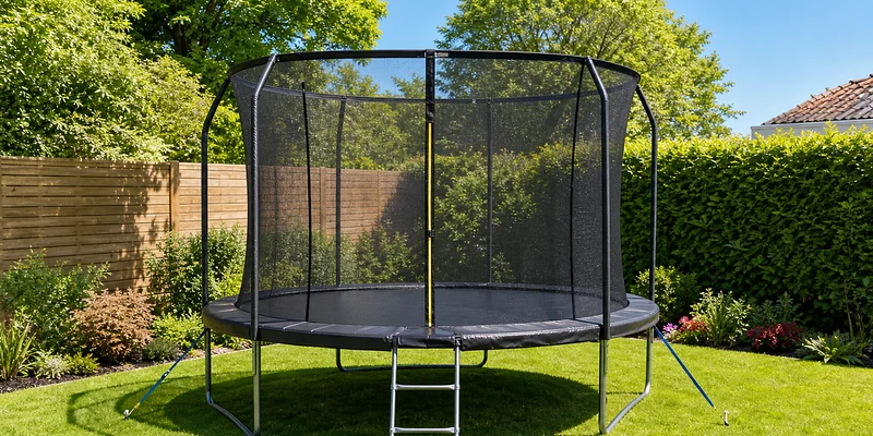 Trampoline met veiligheidsnet