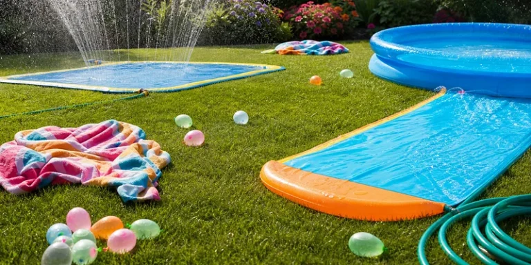 Waterpret in de tuin